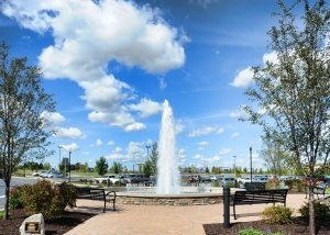 Custom Water Feature in Parking Lot